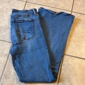 American Eagle Outfitters Classic Blue Wide Leg Jeans